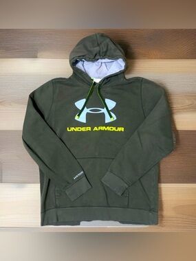 Under Armour  Logo Hoodie Size L Color: Green